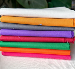 8 Pack 1/2 Yard Fabric Lot Cotton Fabric 4 Yards Total Solid Colors