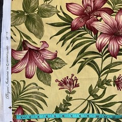Bryant Industries Tropical Floral Fabric Indoor Outdoor BryantGuard 5 Yds x 54″W