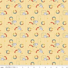 Pop ‘n Play Phones Yellow Cotton Fabric