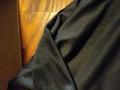 FABRIC REMNANTS BLACK LIGHT WEIGHT ACETATE 2-1/2 YDS X 64″ NOS