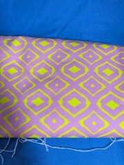 Cotton Canvas Fabric Pink Pattern Cypress Geometric 1 Yard Yellow Heavy Duty