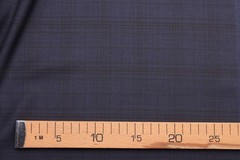 Lanificio F. Cerruti 130’s prestige wool suiting fabric classic blue/brown check