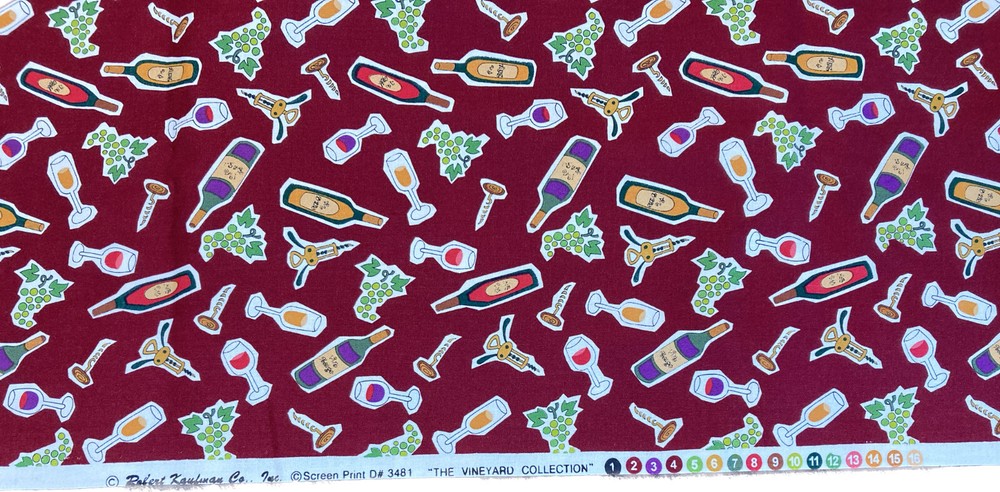 4 Yards Plus 10″ Vint. Robert Kaufman Vineyard Collection Fabric 44″ Wide #D3481