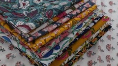 Samples, Scraps Cotton Craft Fabric Remnants,Cotton Apparel-Sari Craft Fabric