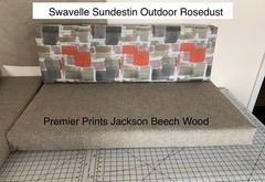 Premier Prints Jackson Beechwood 100% Polyester Indoor/Outdoor Fabric New 11 Yds