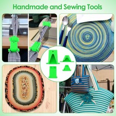 Ceoighe 2 Pack Jelly Roll Fabric Tube Maker, 4.53 x 4.13 x 1.18 inches, Green