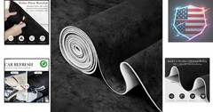 Black , 120″ L×60″ W Car Headliner Material, Tela para Tapizar Techo de Auto,.;;