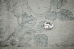 Mark Alexander YORK — GRISAILLE Blue-Grey 100% Linen Print Fabric LARGE REMNANT