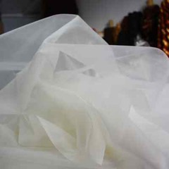 Solid Color Pure Silk Organza 45” By Yards Silk Gauze Fabric Wedding Crafts DIY