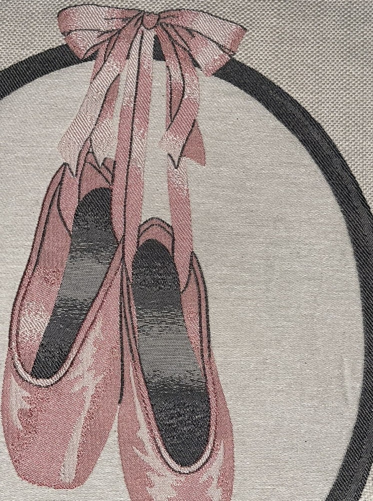 Ballet Shoes Fabric pillow Chair Cover Embroidered Square By Design QQ