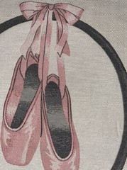 Ballet Shoes Fabric pillow Chair Cover Embroidered Square By Design QQ