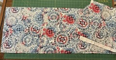 Super Snuggle Flannel Fabric 14-15” x 104” Americana Medallion JoAnn’s Remnant