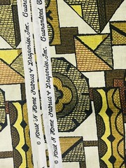 VTG House ‘N Home Fabrics & Draperies Inc Abstract Mid Century Mod Fabric 133″