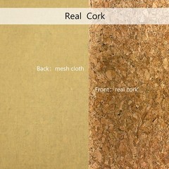 AOUXSEEM 11.8″ x 52″(30cm x 132cm) Real Cork Faux Leather Roll for