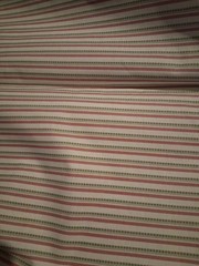 Pink Gray White Striped Cotton Fabric 60″ X 56″