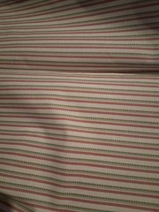 Pink Gray White Striped Cotton Fabric 60″ X 56″