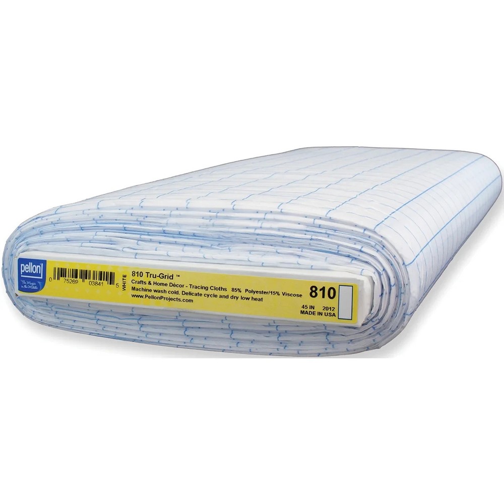 Pellon 810 Tru-Grid Fabric, White 44″ x 25 Yards by the Bolt – 1Pack New Upgrade