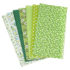 Cotton Fabric Bundles, 7 Pcs 20 x 20 Inch Pure Cotton Fat Quarter Floral Prin…
