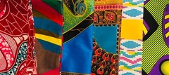 African Fabric Scraps/ Strips/ Remnants *Beautiful*, Per Half Pound