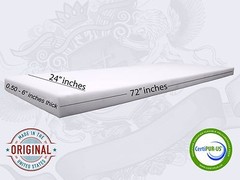 24″ x 72″ Upholstery Cushion Replacement Foam Sheet – Made in USA FREE SHIPPING