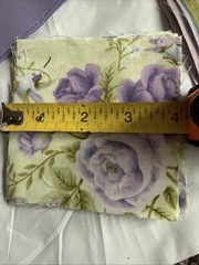 40 4” Purple Spring Colors Florals Stripe Solid Quilt Squares 100% Cotton Fabric