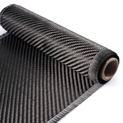 5/10 FT x 8” Real Carbon Fiber Fabric Cloth Roll 3k 200gsm Twill Weave Black