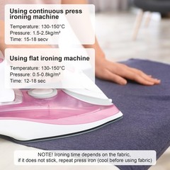 Iron-On Fleece Fabric 300 x 100cm, 50 g/m2 Fleece Line for Iron-on, Ironing Inse