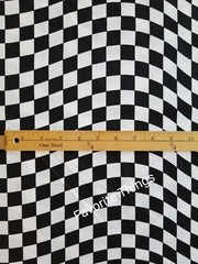 BTY Wavy Checkered Flag Nascar Racing Auto Sports New Cotton Fabric!