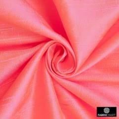 Pink, Gold Silk Dupioni Fabric By The Yard, 41 inches width Gold Silk Fabric