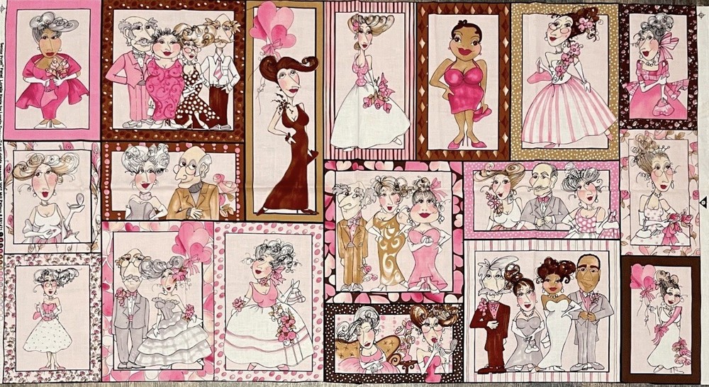 Loralie Harris SENIOR PROM PANEL 2007 Loralie Designs Cotton Fabric 23″ x 44″