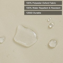 Thickened Waterproof Canvas Fabric by The Yard 1200D 58″ W Outdoor Upholstery…