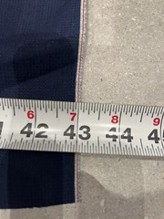 Textured Salvage Chambray Fabric Red Selvedge Cotton Per Yard