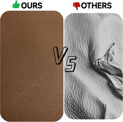 108*51” Vinyl Upholstery Leather Brown Marine Auto Boat Faux Fabric DIY Repair