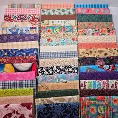 Fat Quarter Bundle 45 FQ Cotton Quilting Fabric Stash Builder Mixed Fabric Lot