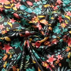 1Yard Vintage Satin Fabric Silky Charmeuse material For Scarf,Gown,Lining Sewing
