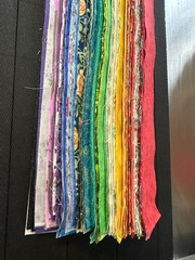 75 PC 2.5″ JELLY ROLL Strips Mixed 100% Cotton Fabric Moda, Fairy Frost + others