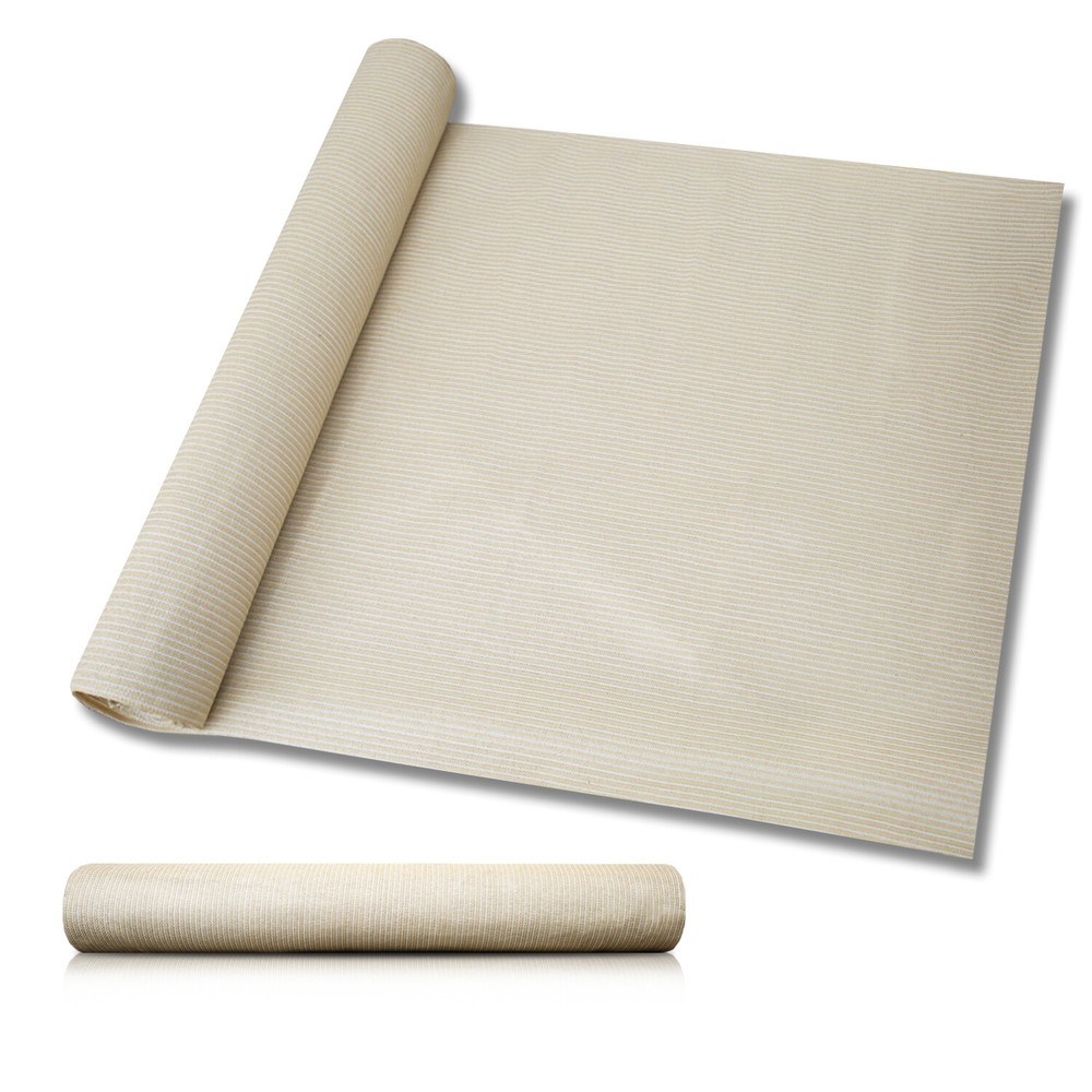 Fabric Roll Cloth Privacy Fence Screen UV Block Patio Garden Shade Cover Beige