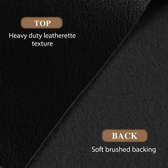 Lucky Monet Black Faux Leather Fabric 1 Yard