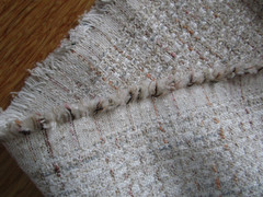 Off White Tan Pink Blue Rust Upholstery Mingled Linen Cot. Blend Fabric 14 Yds