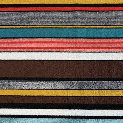 Vtg Lot 3 Patterns Polyester Material Double Knit Stretch Fabric Retro 4+ Yds
