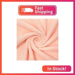 9 oz Cotton Terry Cloth Hypoallergenic 44/45″ Fabric by The Yard (Peach, 1 Yard)