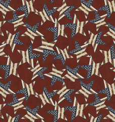 3 Wishes 17344 Patriotic Summer Stars Cotton Fabric By The Yard