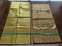 Fabric Lot; Sequin, Lame, Satin, Sheer, Organza, Tulle. For Barbie & Doll Dress