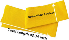 Finished Rib Knit Fabric Trim Cuff Collar Waistband Sewing Material 43.3in