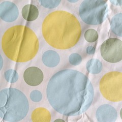 Heather Bailey Fabric Nicey Jane Dream Dot Blue Yellow Sew Quilt ONE YARD PLUS