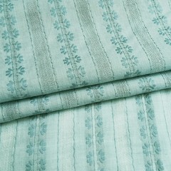 55” Wide By Yard Floral Jacquard Cotton Gauze Fabric For Shirt Craft Diy Sewing