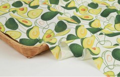 OEKO-TEX Fruits patterned Fabric made in Korea by the Half Yard