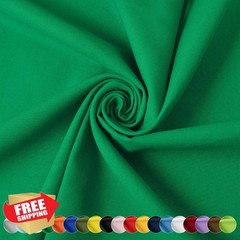HHZZMIAO 3 Yards Green Cotton Fabric 58″ Wide