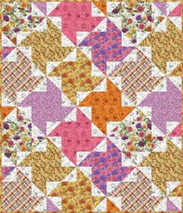 Wilmington Prints – Dahlia Botanica – Repeating Border Stripe Multi, Fabric BTY