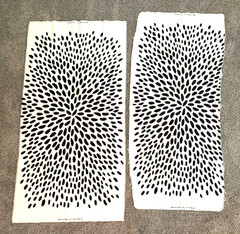 Ikea Fabric Sweden, Anna Salander Design, 2 pcs, 29 X 58, 26 x 58
